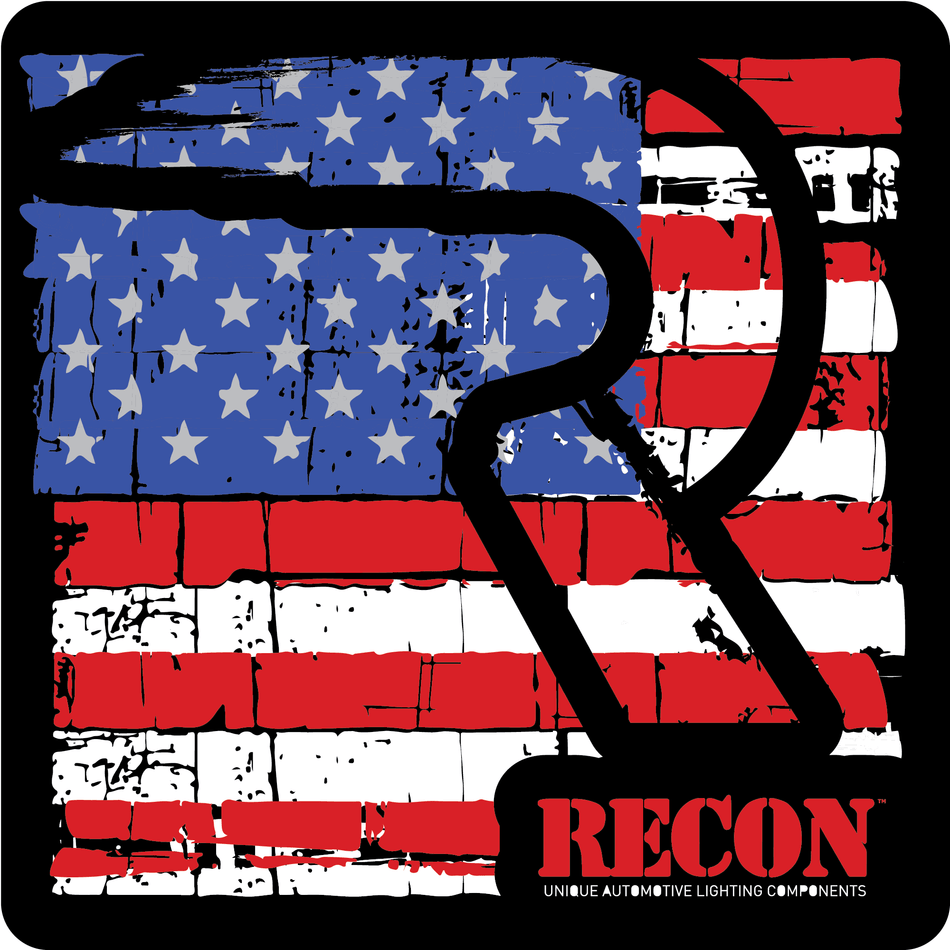 American Flag Square Sticker - Red, White & Blue