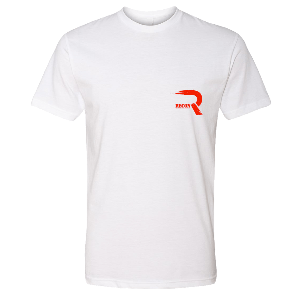 Short Sleeve | R-Logo with Flag on a White T-Shirt
