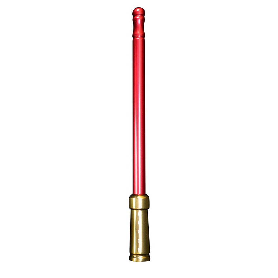 Aluminum 8" Antenna (Fits OEM Factory Threaded Antenna) Garnet & Gold