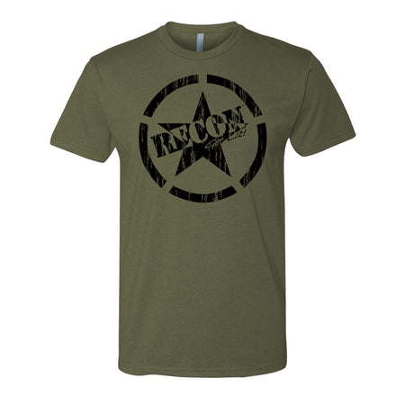 Short Sleeve Army Star - Military Green