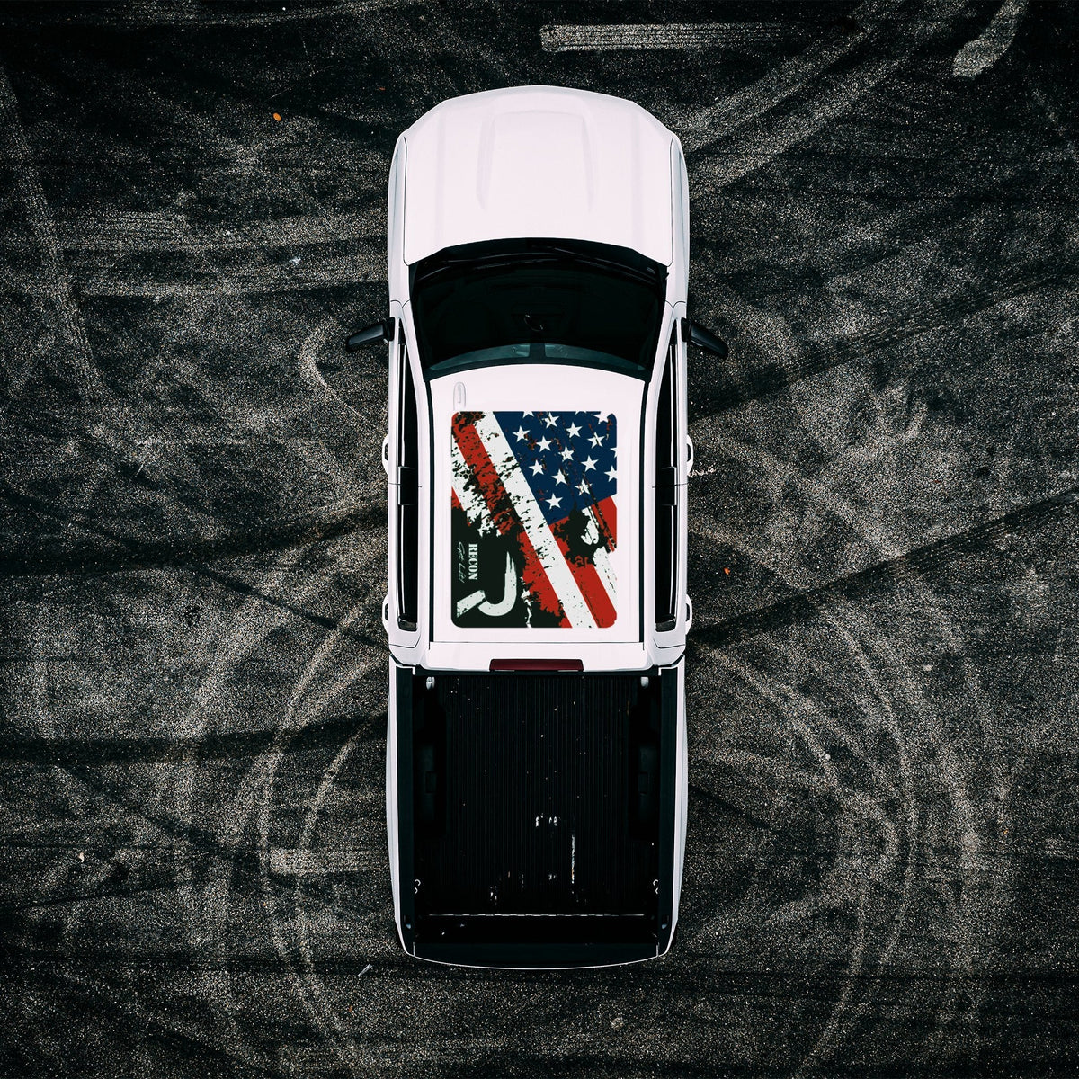 Roof Vinyl Wrap - RECON USA Flag