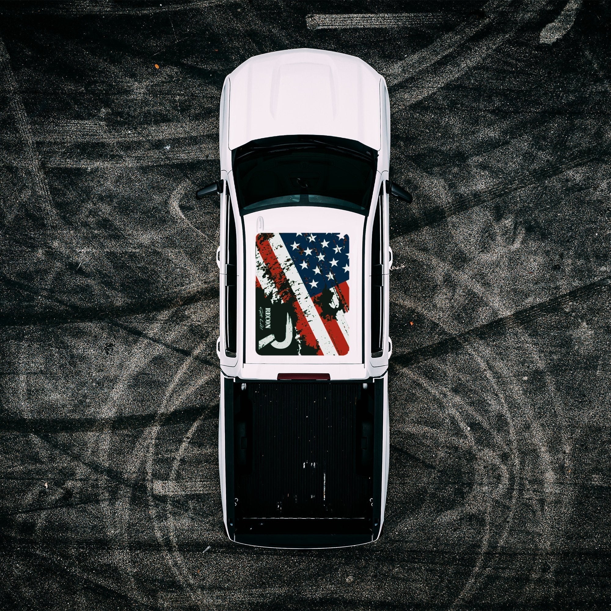 Roof Vinyl Wrap - RECON USA Flag