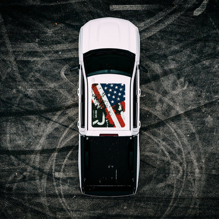 Roof Vinyl Wrap - RECON USA Flag
