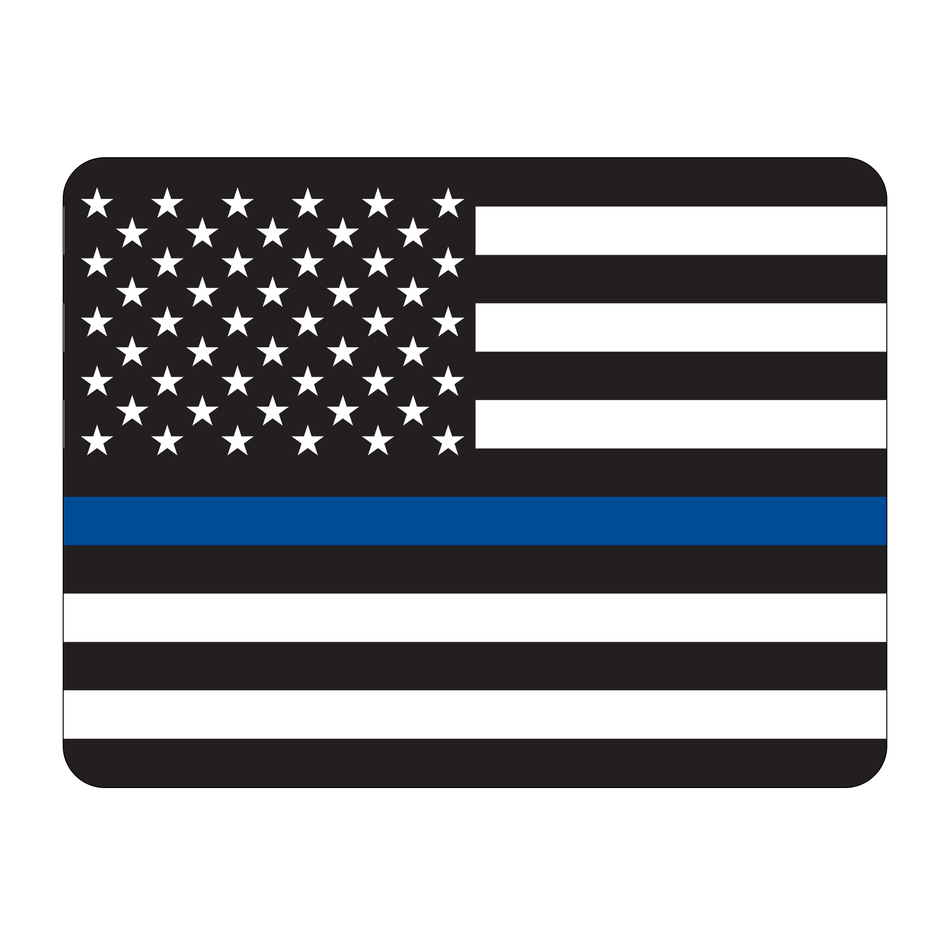 Roof Vinyl Wrap - USA Thin Blue Line Flag