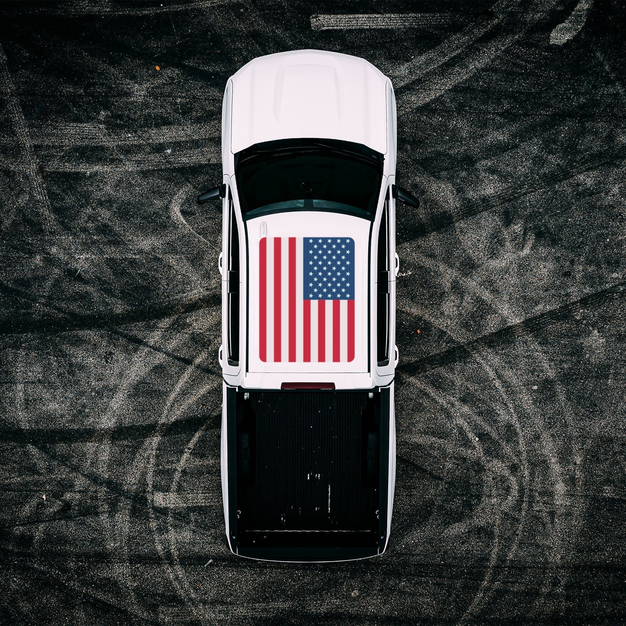 Roof Vinyl Wrap - USA Flag
