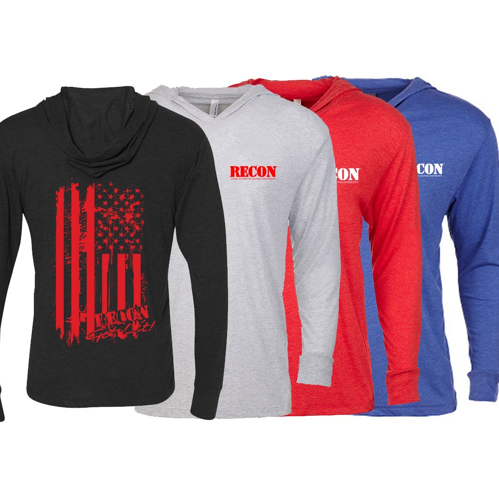 Long Sleeve | RECON American Flag Logo Hoodie
