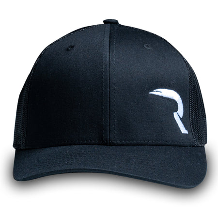 RECON "R" Trucker Snapback Hat - Black