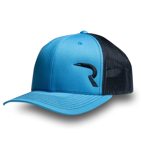 RECON "R" Trucker Snapback Hat - Teal/Black