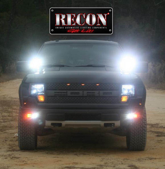 Square 3" LED Light w/ Four 5-Watt Flood Pattern CREE XTE LEDs - CLEAR/CHROME