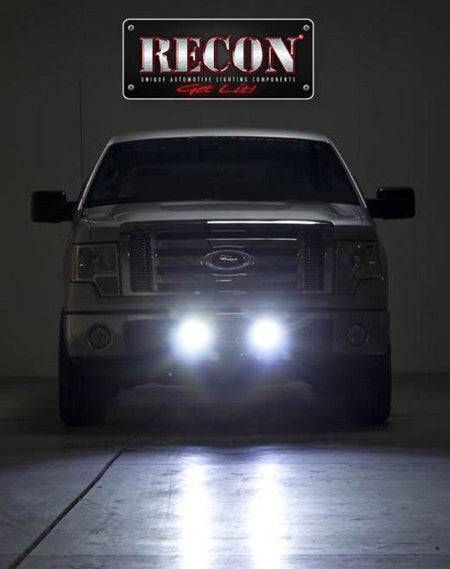 Square 3" LED Light w/ Four 5-Watt Flood Pattern CREE XTE LEDs - CLEAR/CHROME