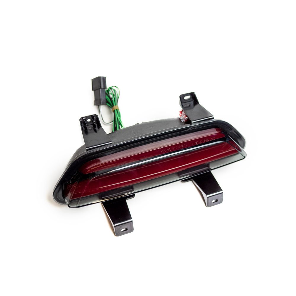 Ford 15-17 Mustang Rear Lower Bumper Center Mounted Reverse &amp; Running/Brake Light Kit - Smoked Lens